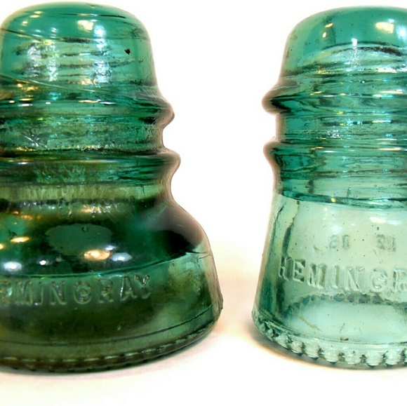 Accents Glass Insulators Hemingray No 4 And No 16 Aqua Poshmark